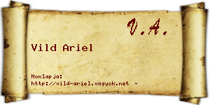 Vild Ariel névjegykártya